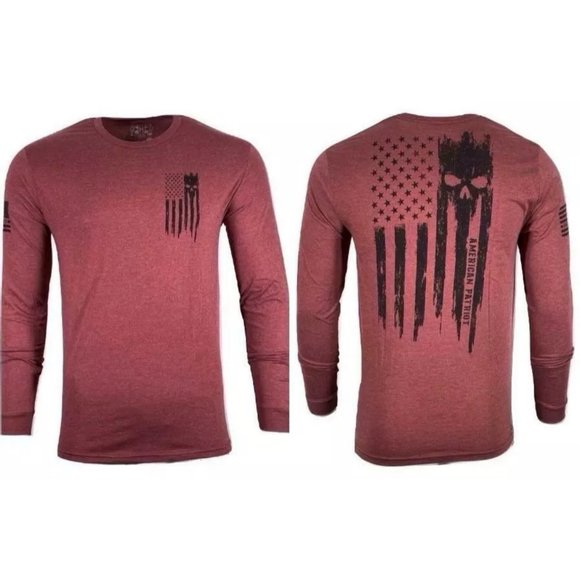 HOWITZER Other - HOWITZER Clothing Men's T-Shirt L/S PATRIOT TORN